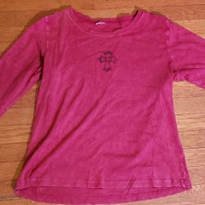 long sleeve grunge cross top